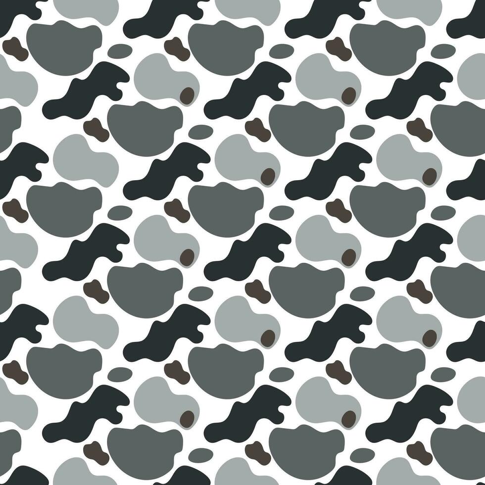 Hand drawn shape Seamless Pattern Design vector