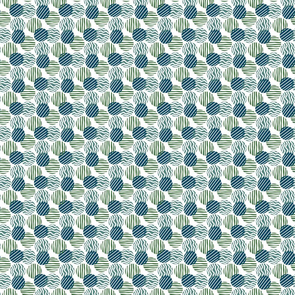 Different circle shape Seamless Pattern Design vector