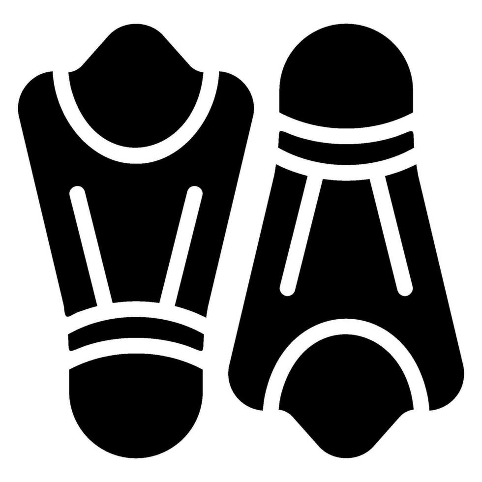flippers glyph icon vector