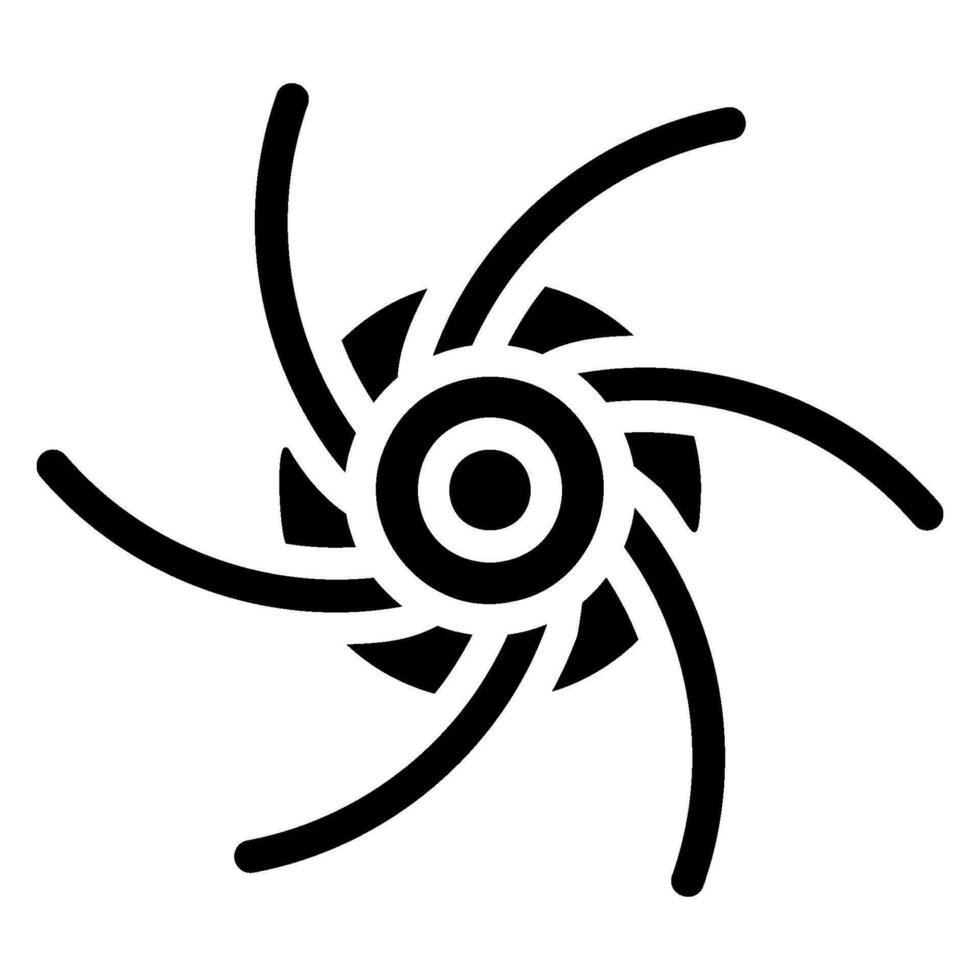 black hole glyph icon vector