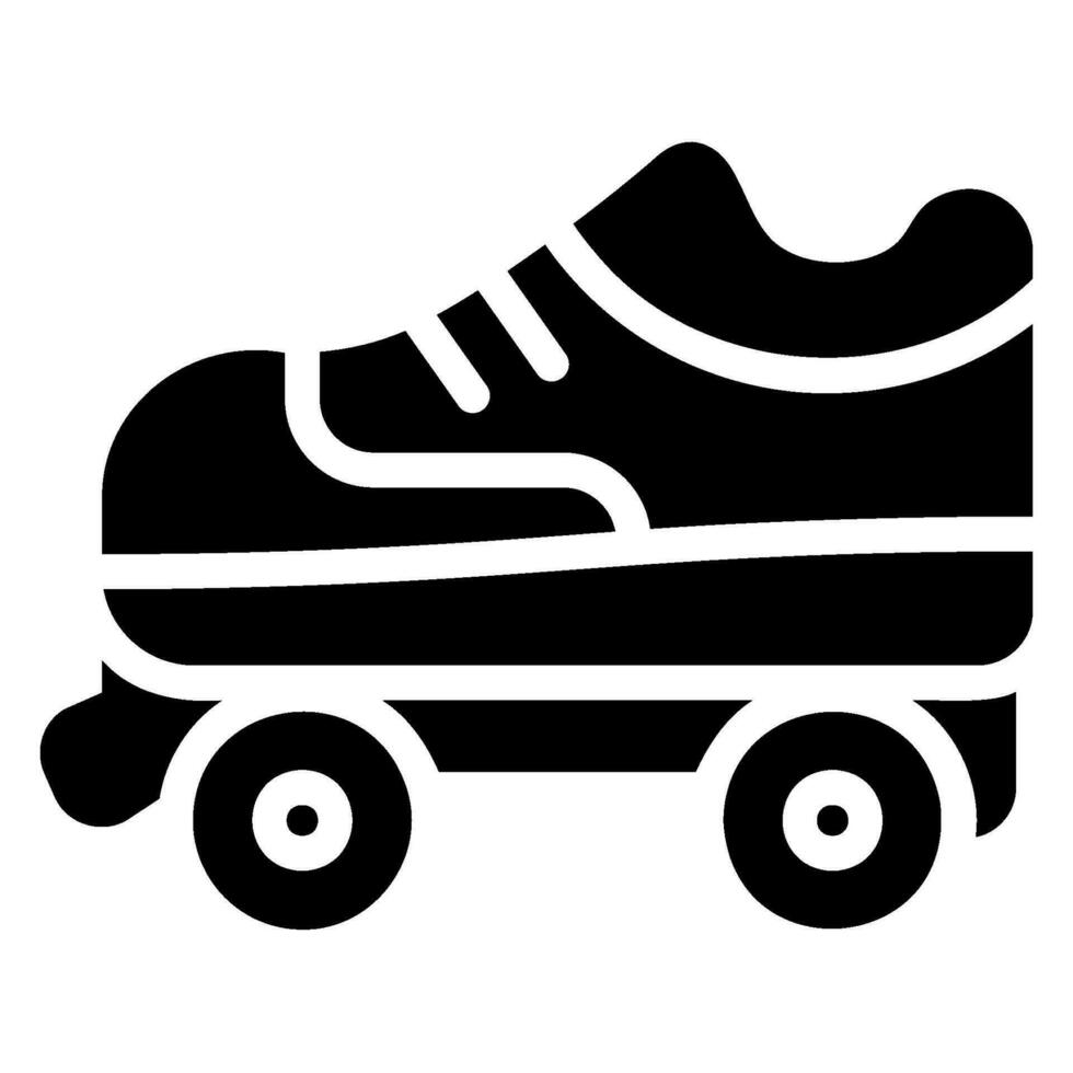 roller skate glyph icon vector