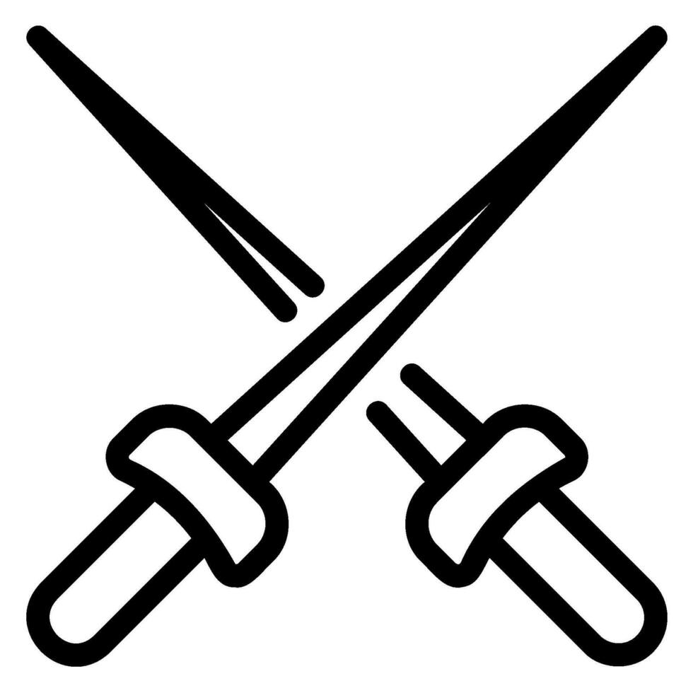 fencing line icon vector
