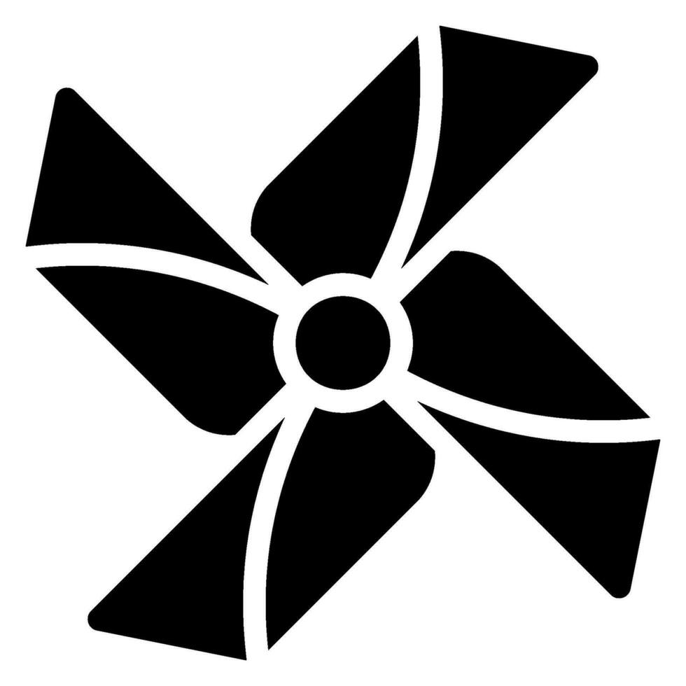 pinwheel glyph icon vector