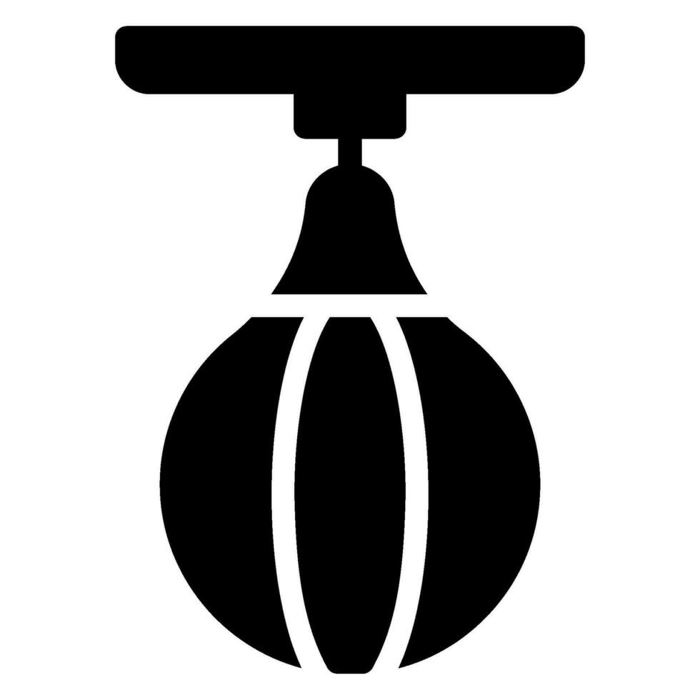 punching ball glyph icon vector