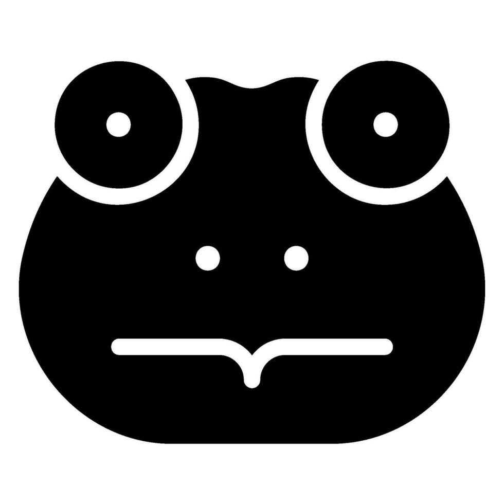 frog glyph icon vector