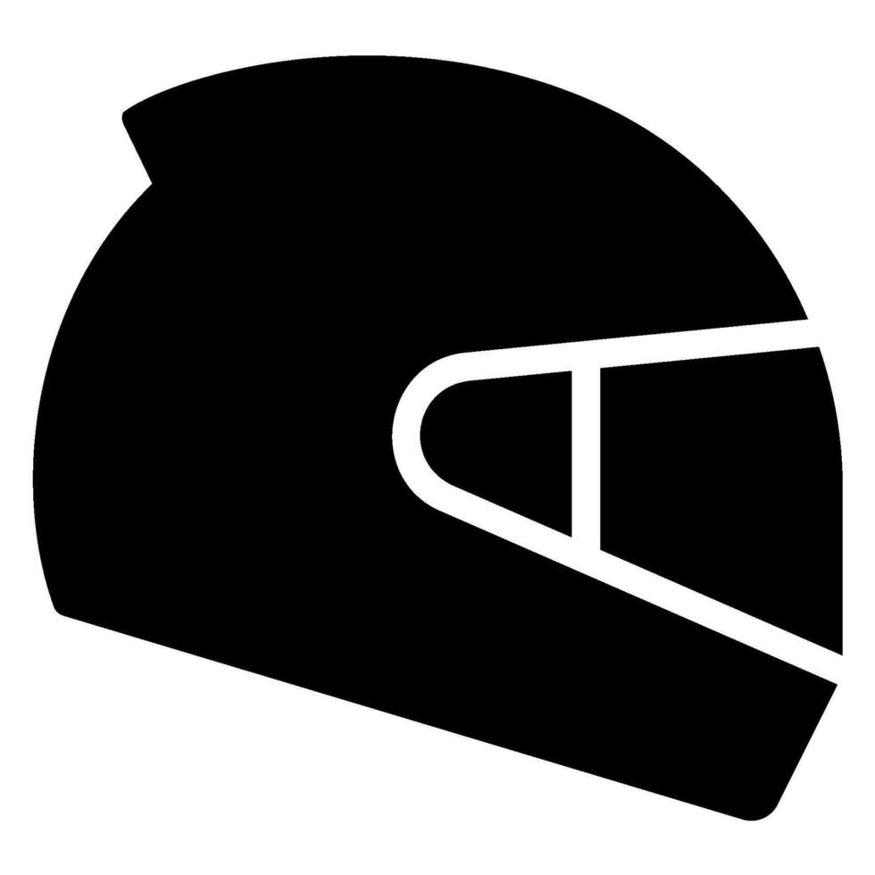 Racing Helmet glyph icon vector