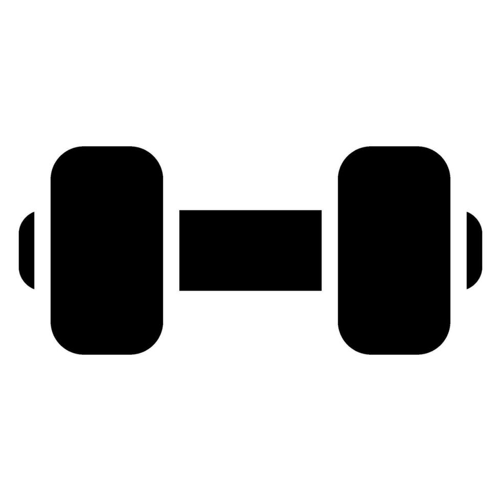 Dumbell glyph icon vector