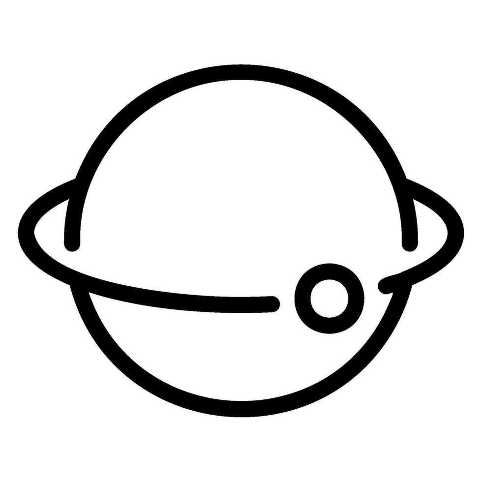 orbit line icon vector