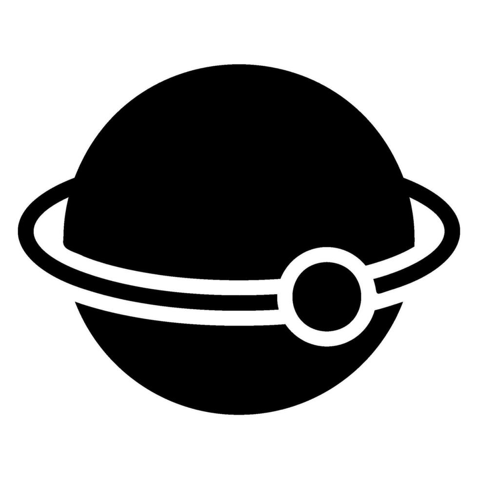 orbit glyph icon vector