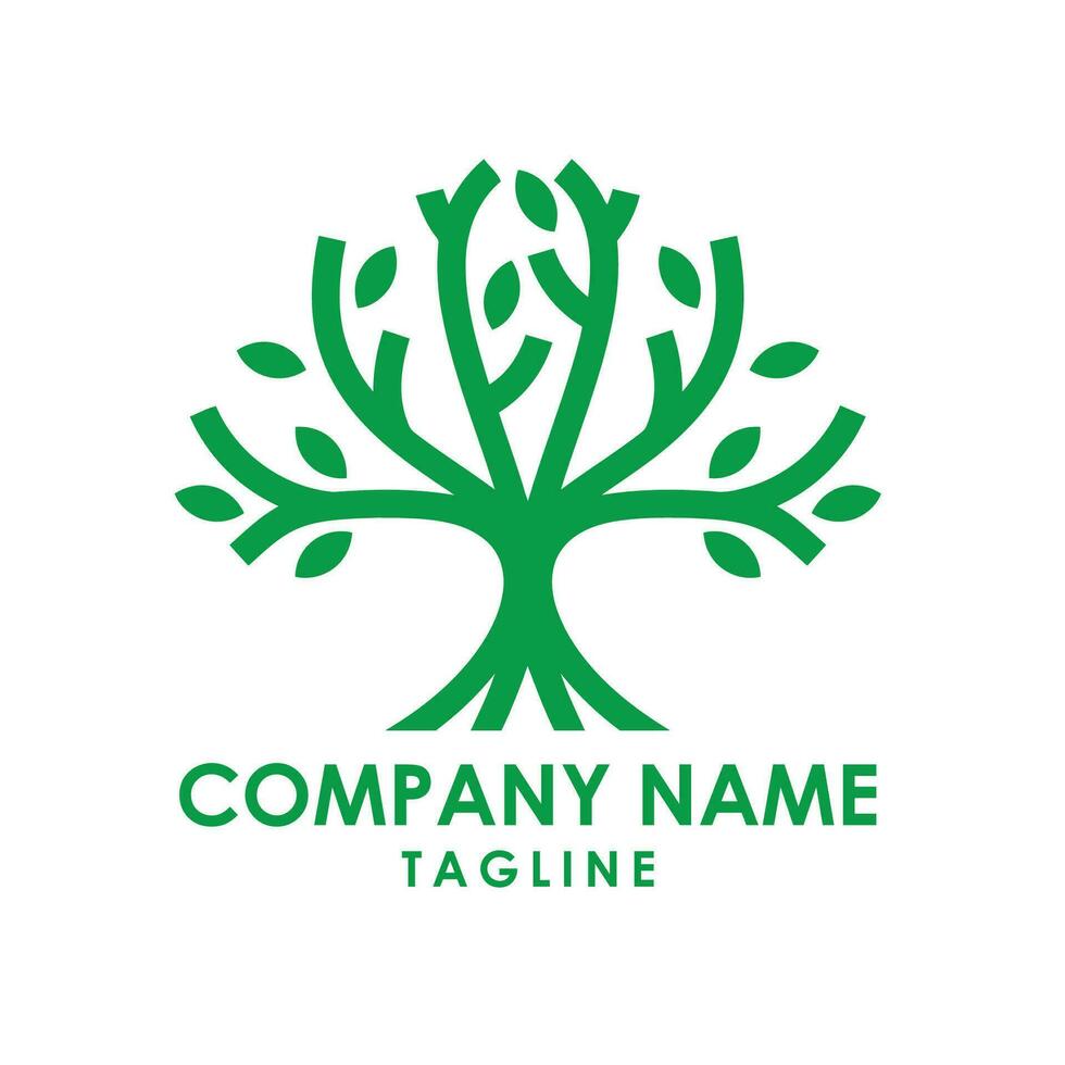 tree wellness spa logo vector