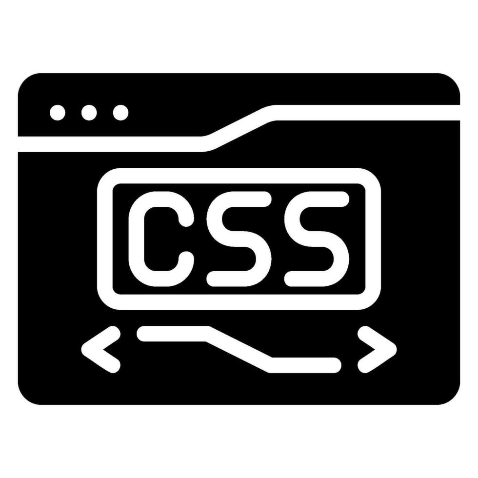 css glyph icon vector