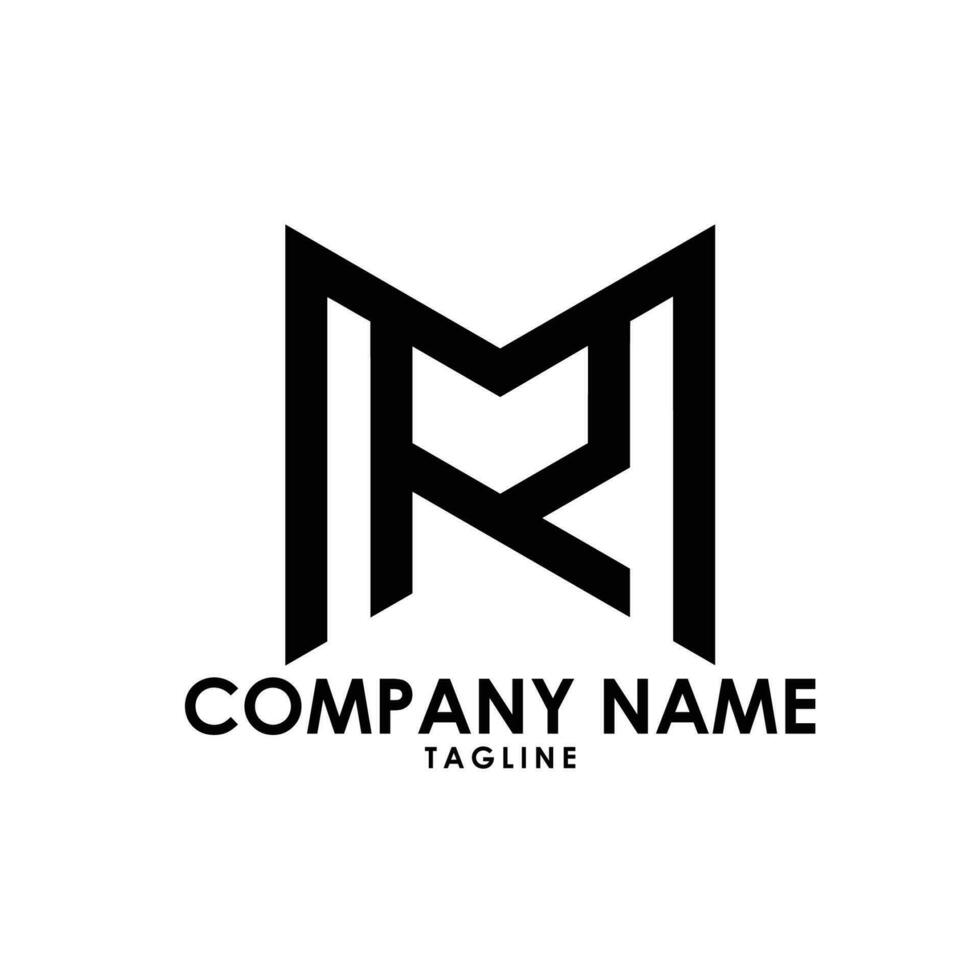 mr typography logo vector