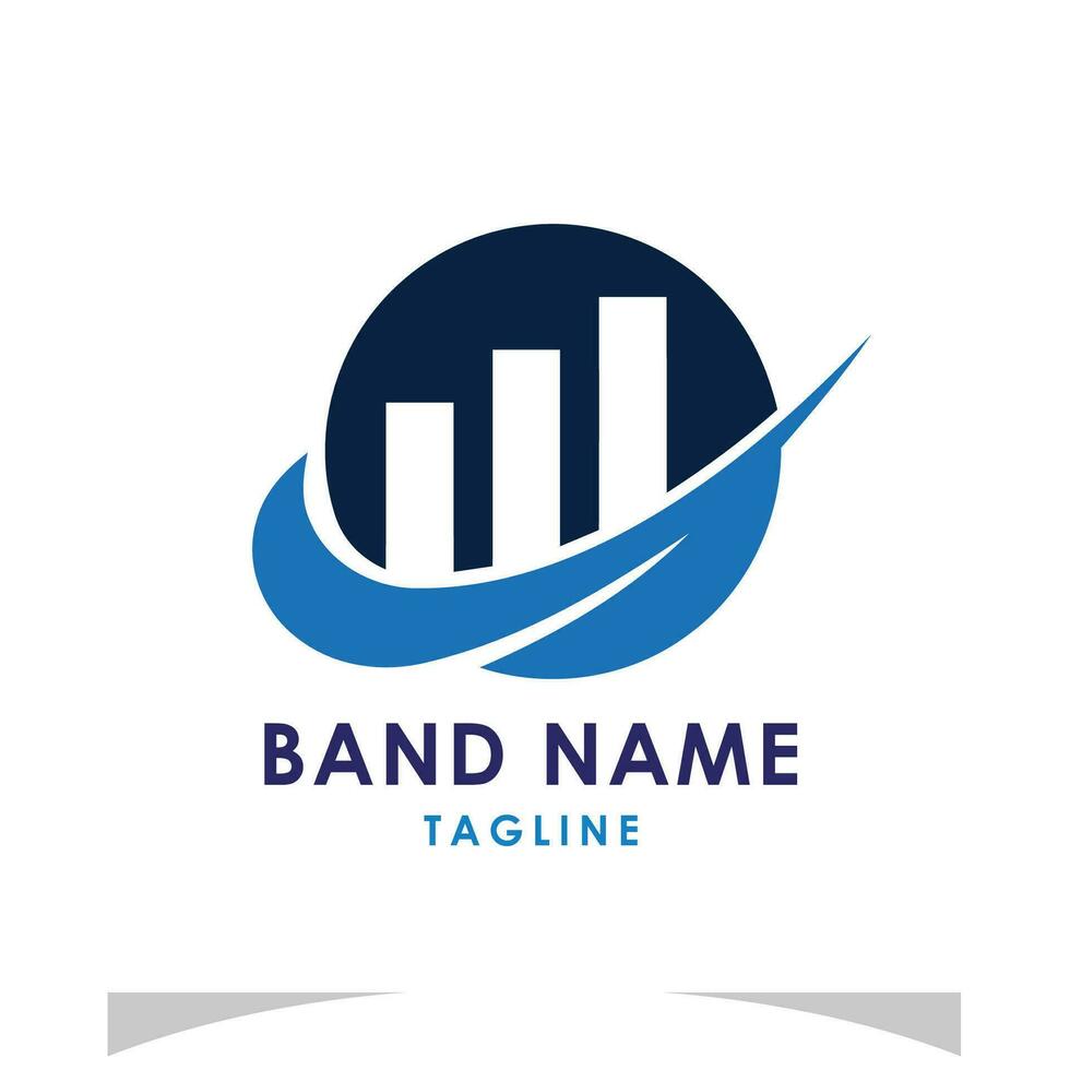 financiero márketing inversión logo diseño vector