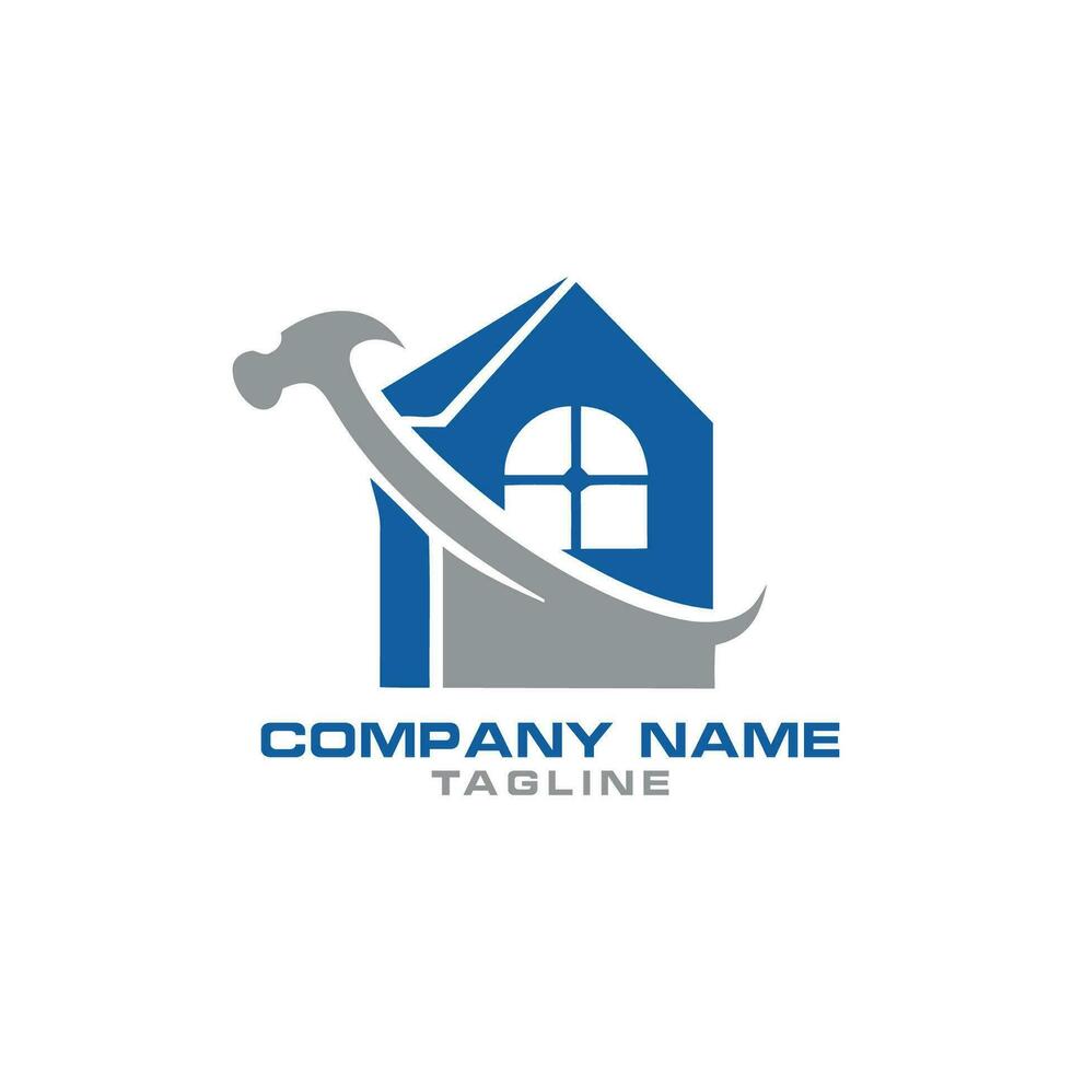 real estate home property repair logo vector