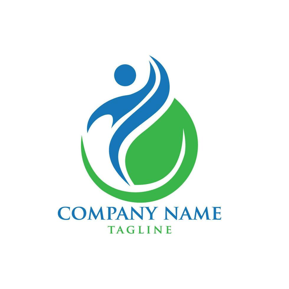 wellness spa therapy logo design vector