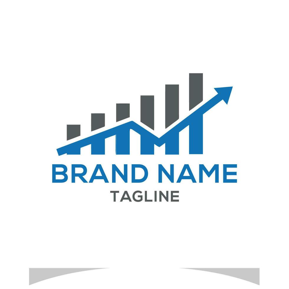 financial marketing investment logo design vector