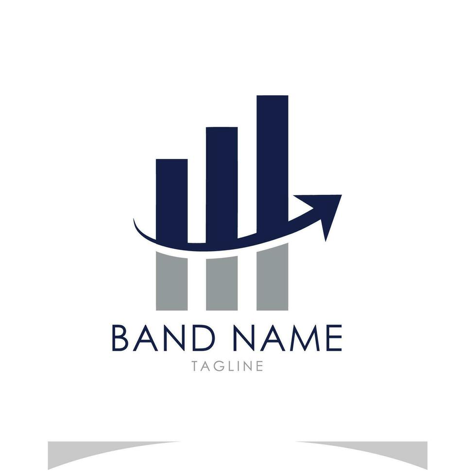 financiero márketing inversión logo vector