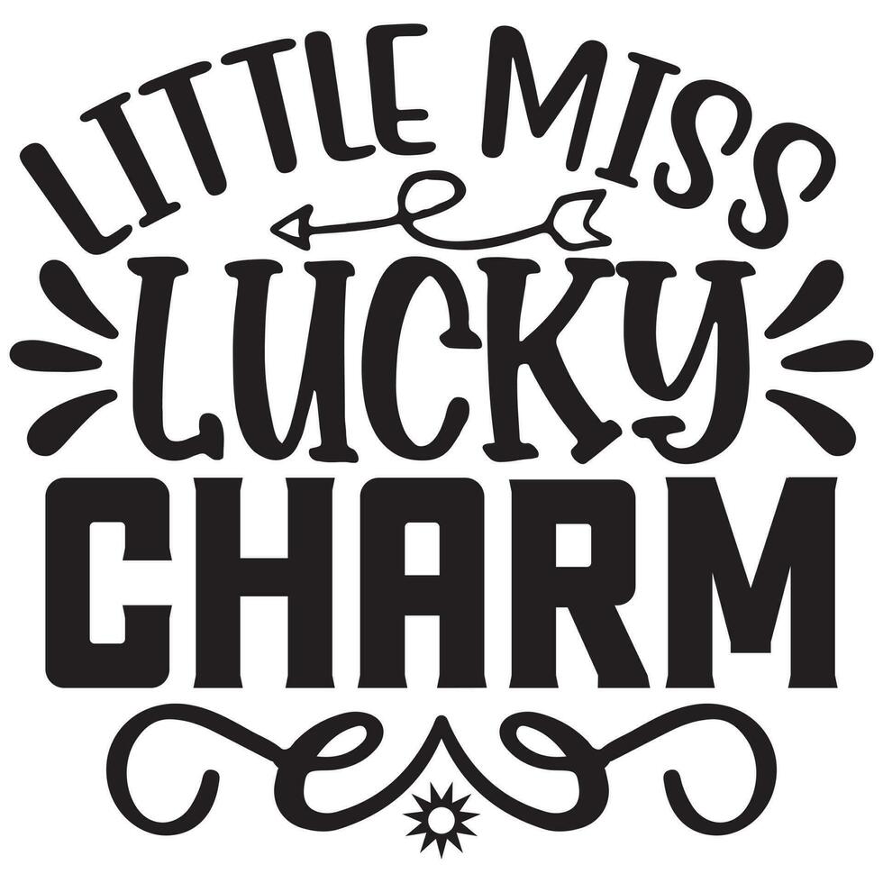 little miss lucky charm vector