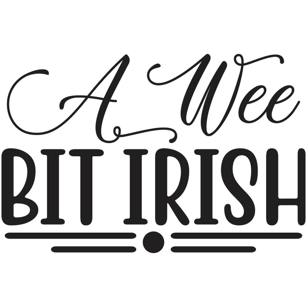 a wee bit irish vector