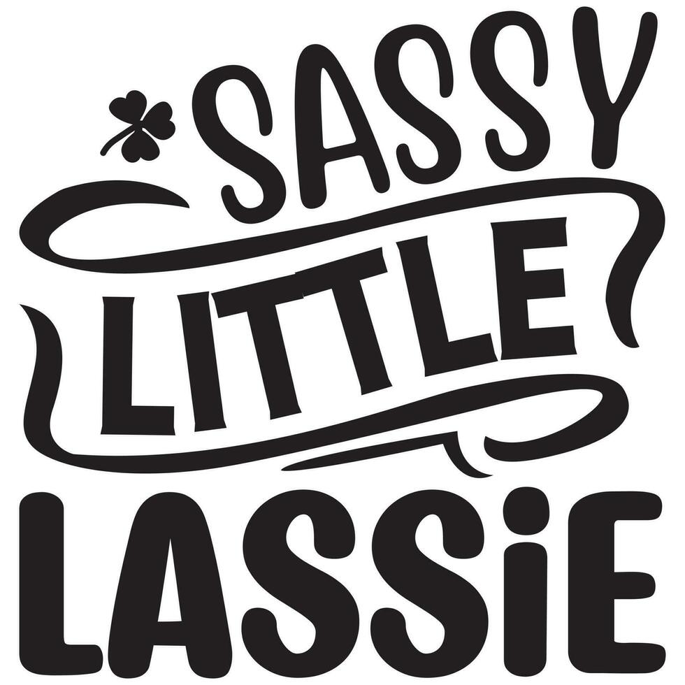 sassy little lassie vector