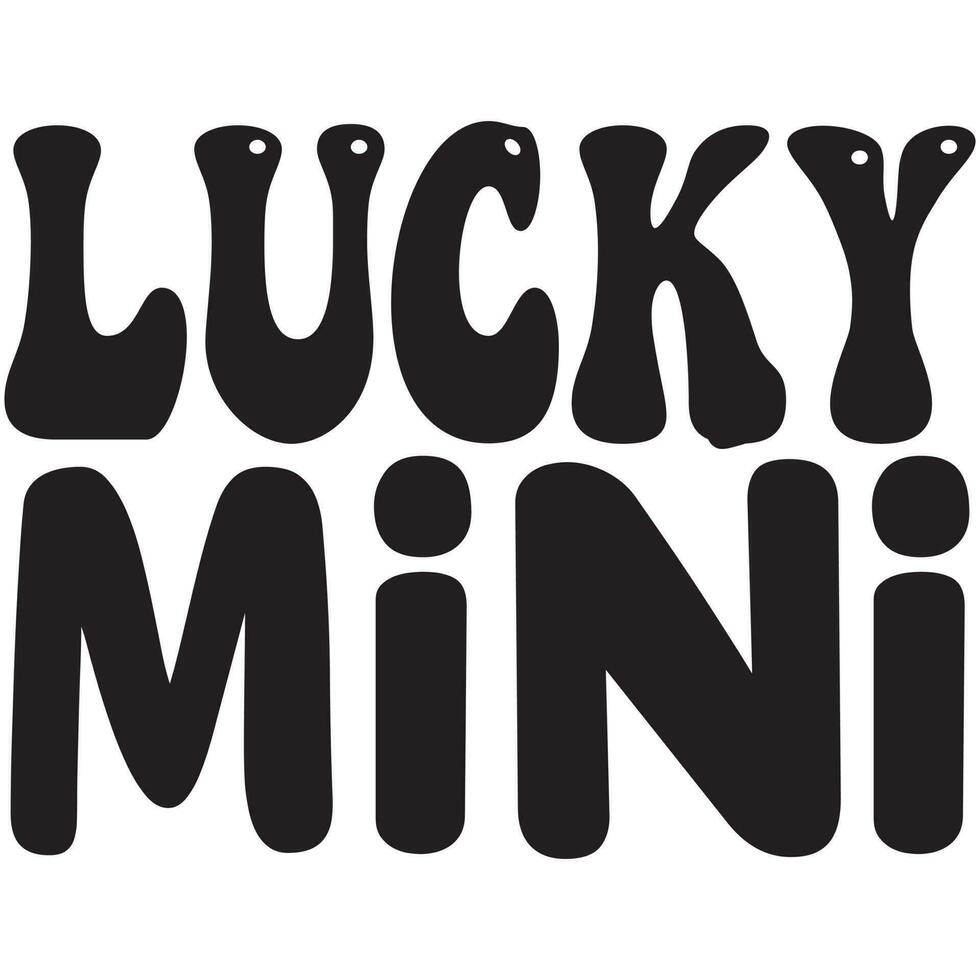 lucky mini design vector