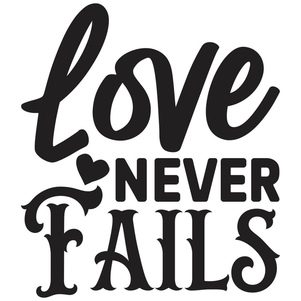 love never fails vector