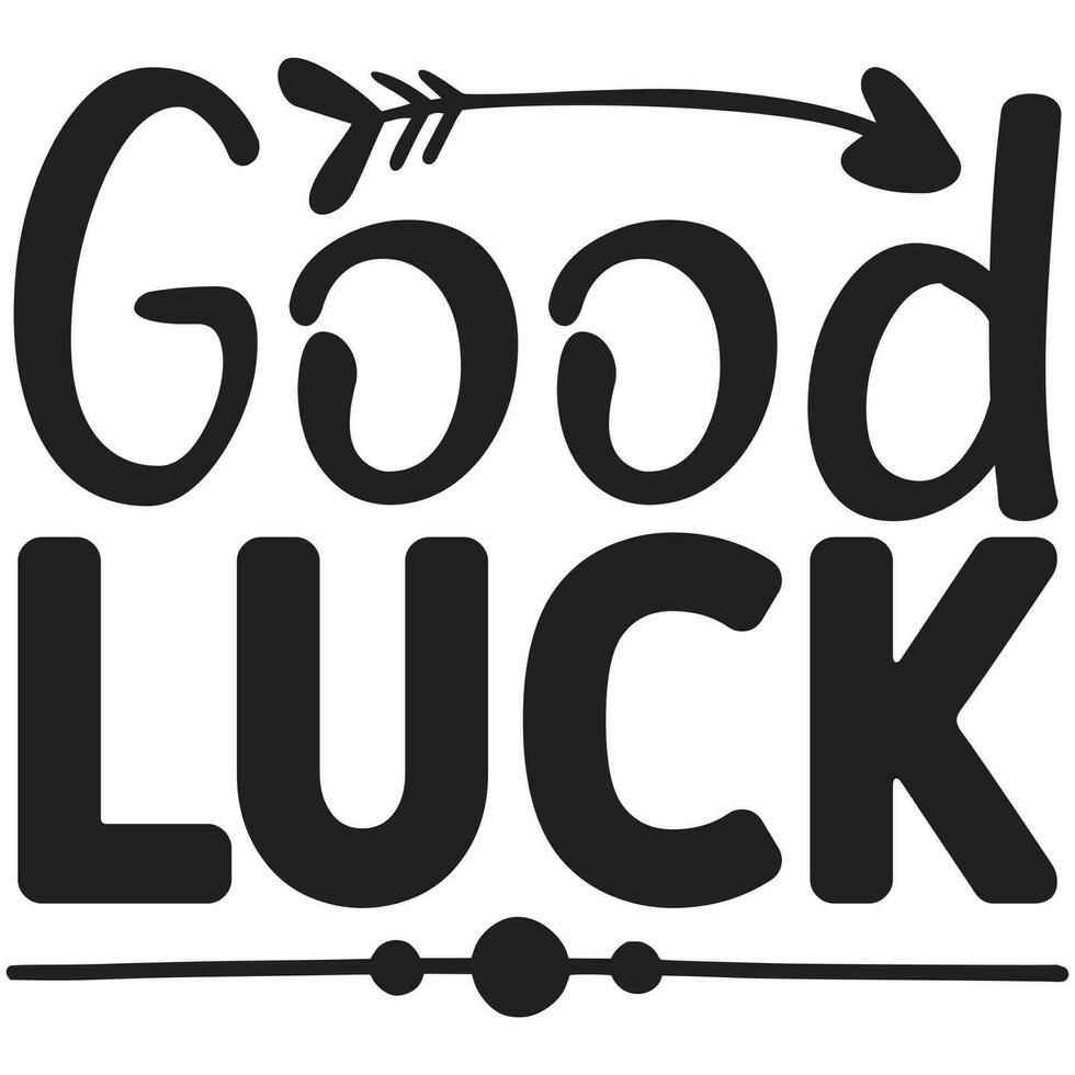 good luck design vector