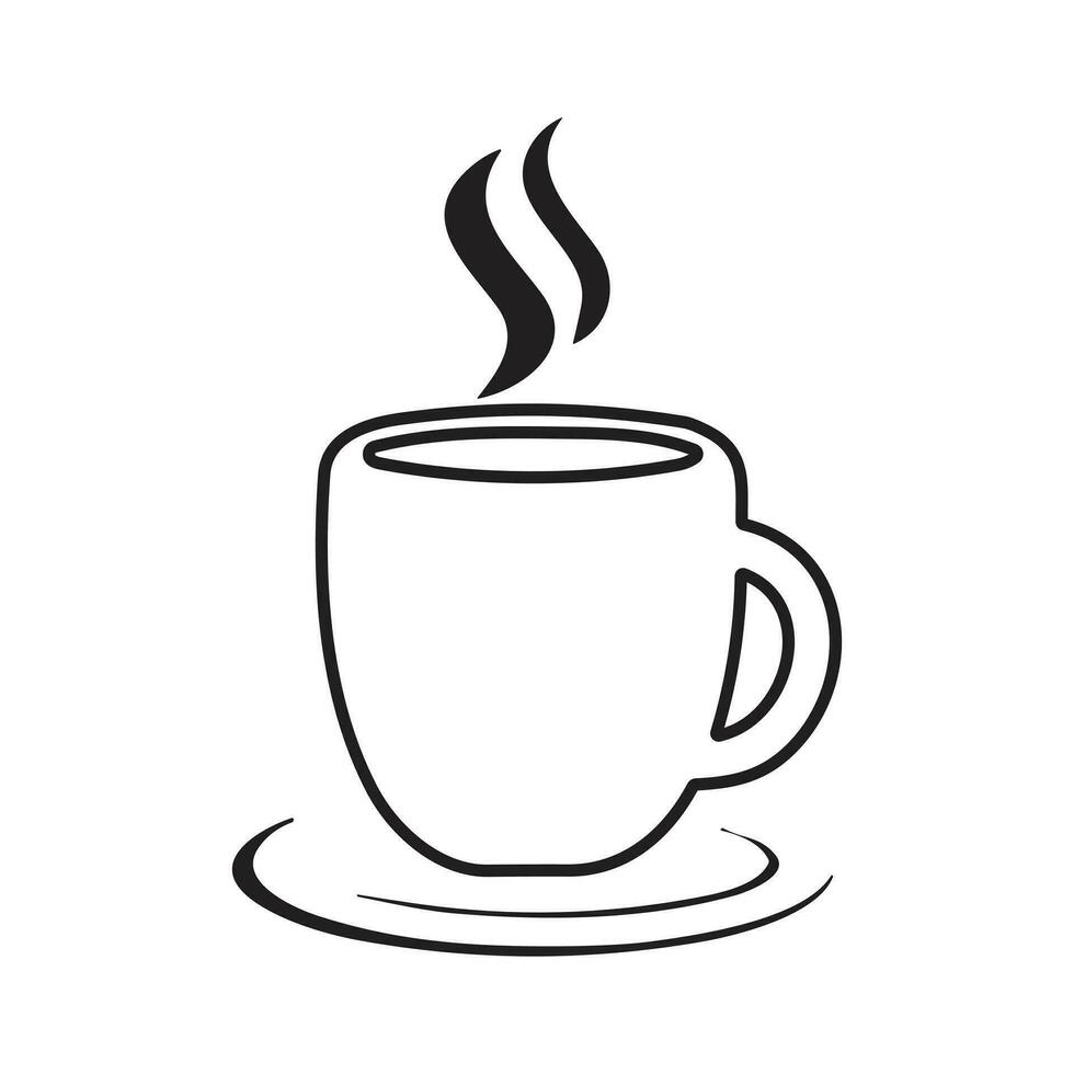 diseño de icono de vector de taza de café