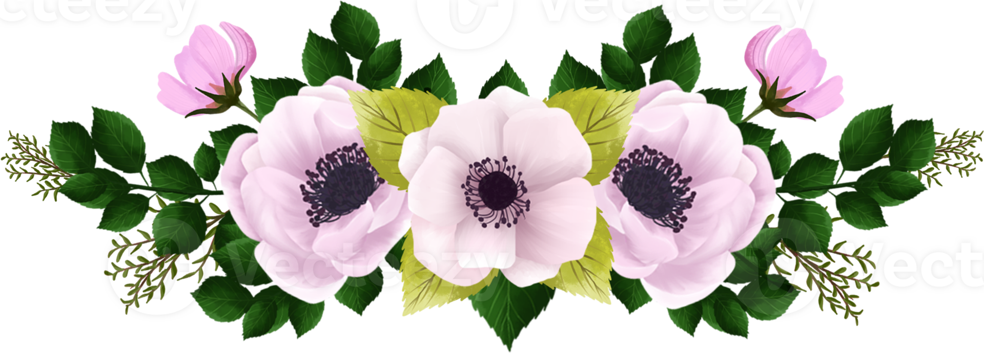 Pretty White Pink Floral Arrangement png