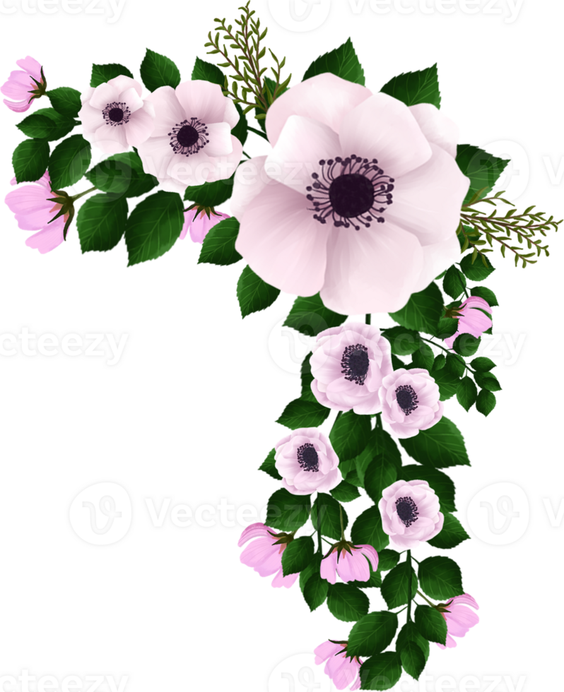Pretty White Pink Floral Arrangement png