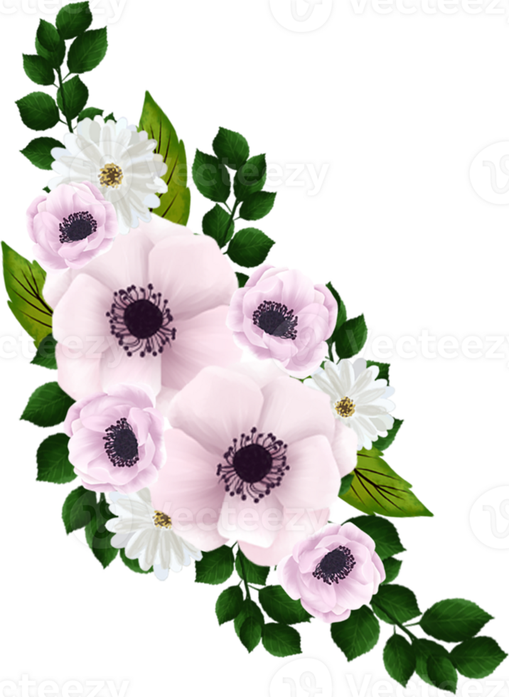 Pretty White Pink Floral Arrangement png