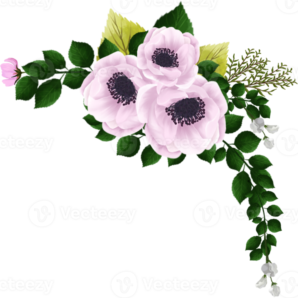 Pretty White Pink Floral Arrangement png