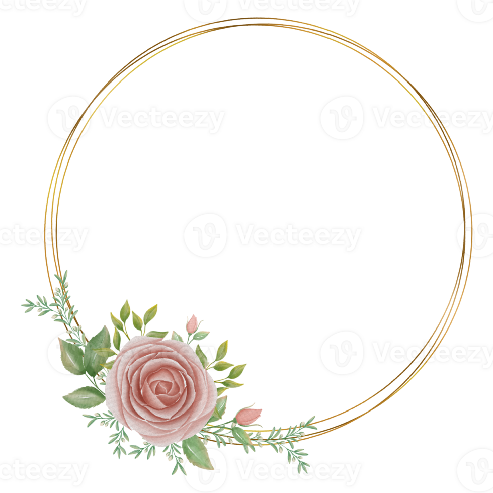 Wedding Invitation Rose Frame png