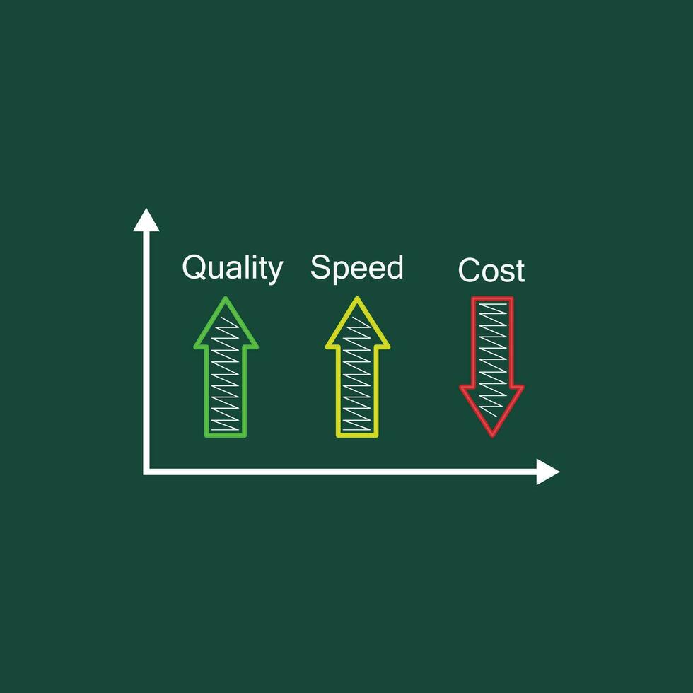 quadrant concept  diagram  logo illustration vector