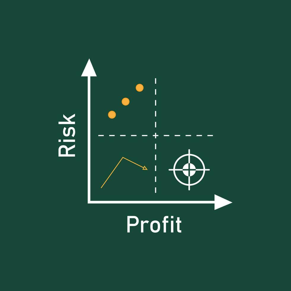 quadrant concept  diagram  logo illustration vector