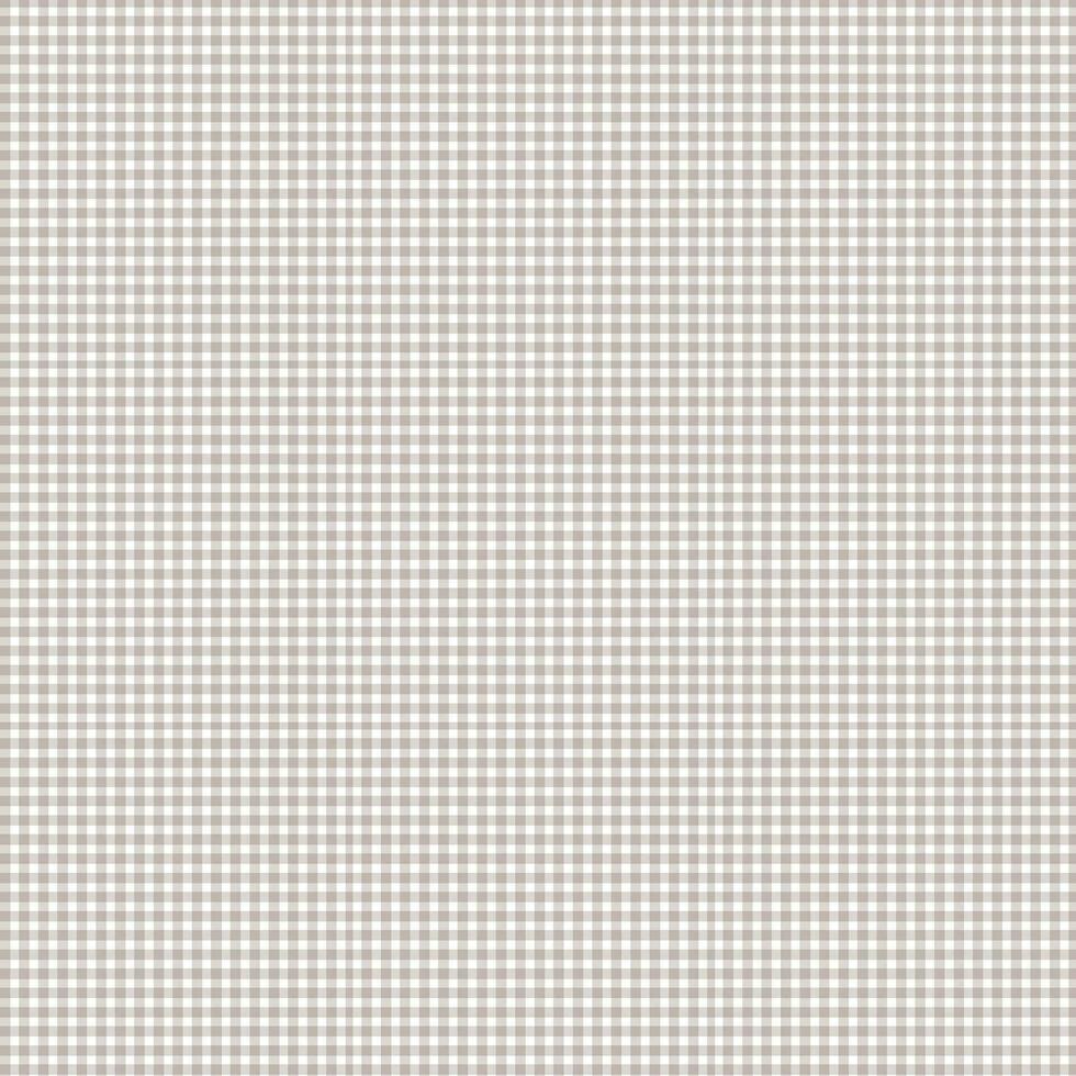 Brown And White Small Gingham Plaid Checkered Pattern vector