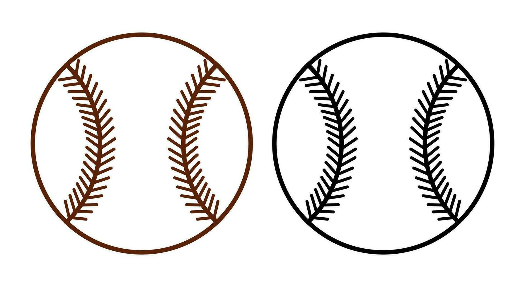 Baseball Icons Set Vector Illustration Isolated On White Background