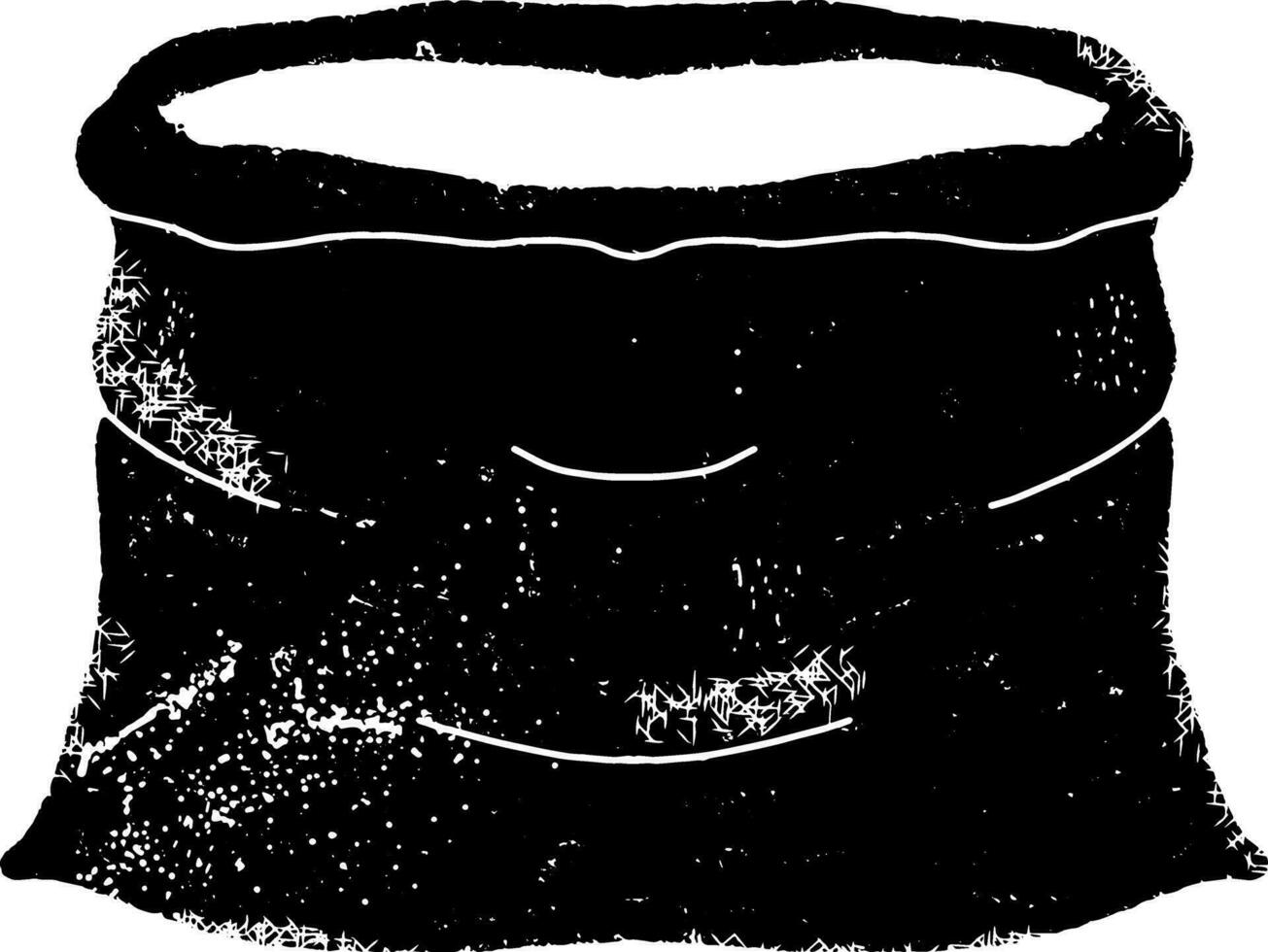 a black and white drawing of a bandana vector