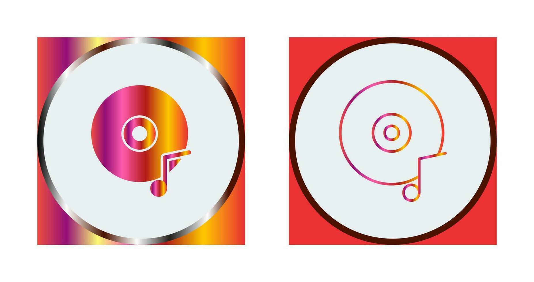 icono de vector de cd de música