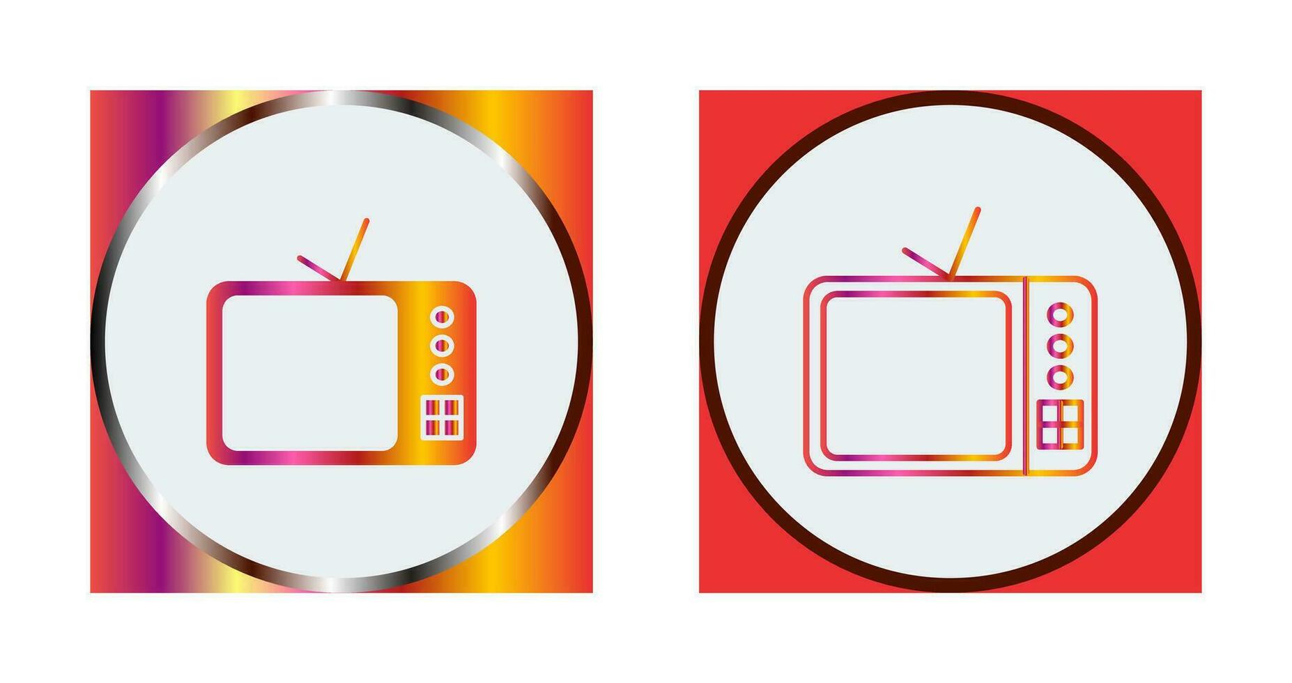 icono de vector de televisor