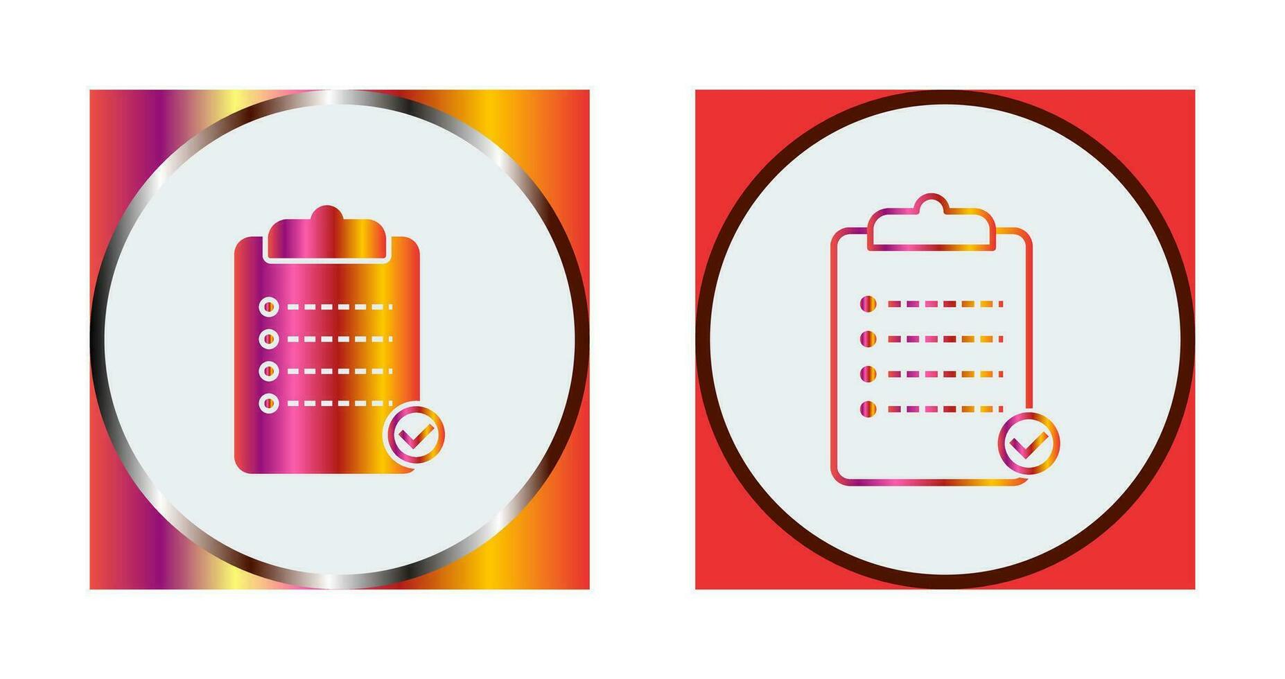 Unique Checklist Vector Icon
