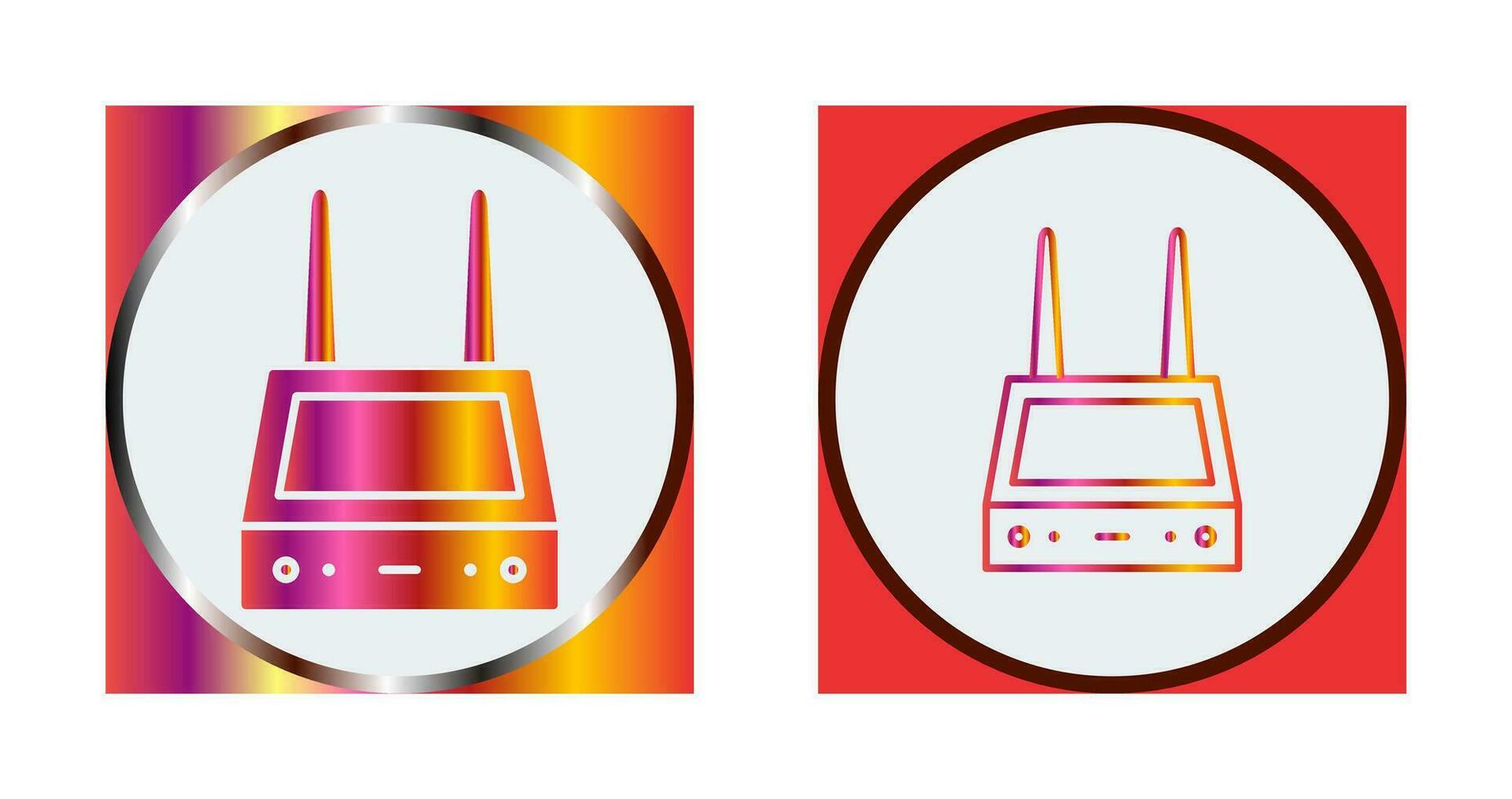 Unique Router Vector Icon