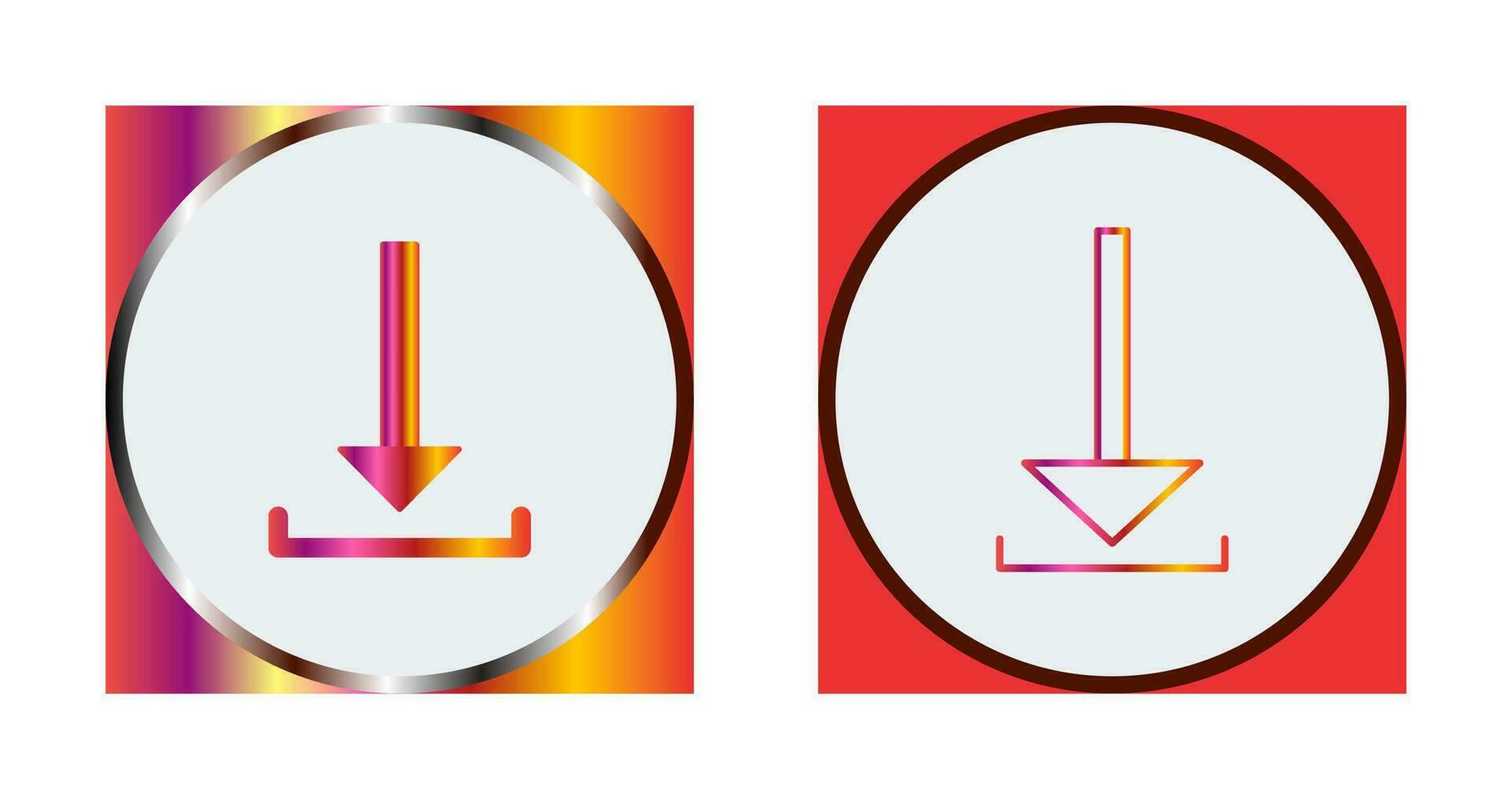 Unique Download Vector Icon