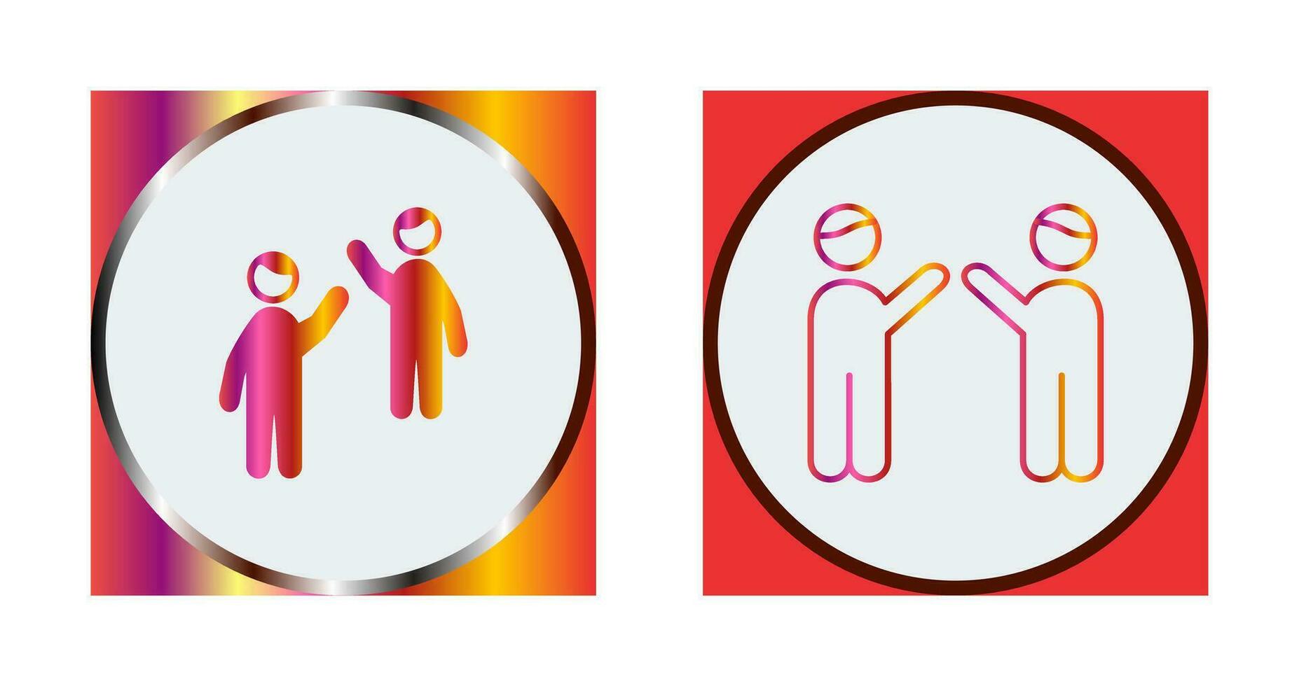 Waing to people Vector Icon