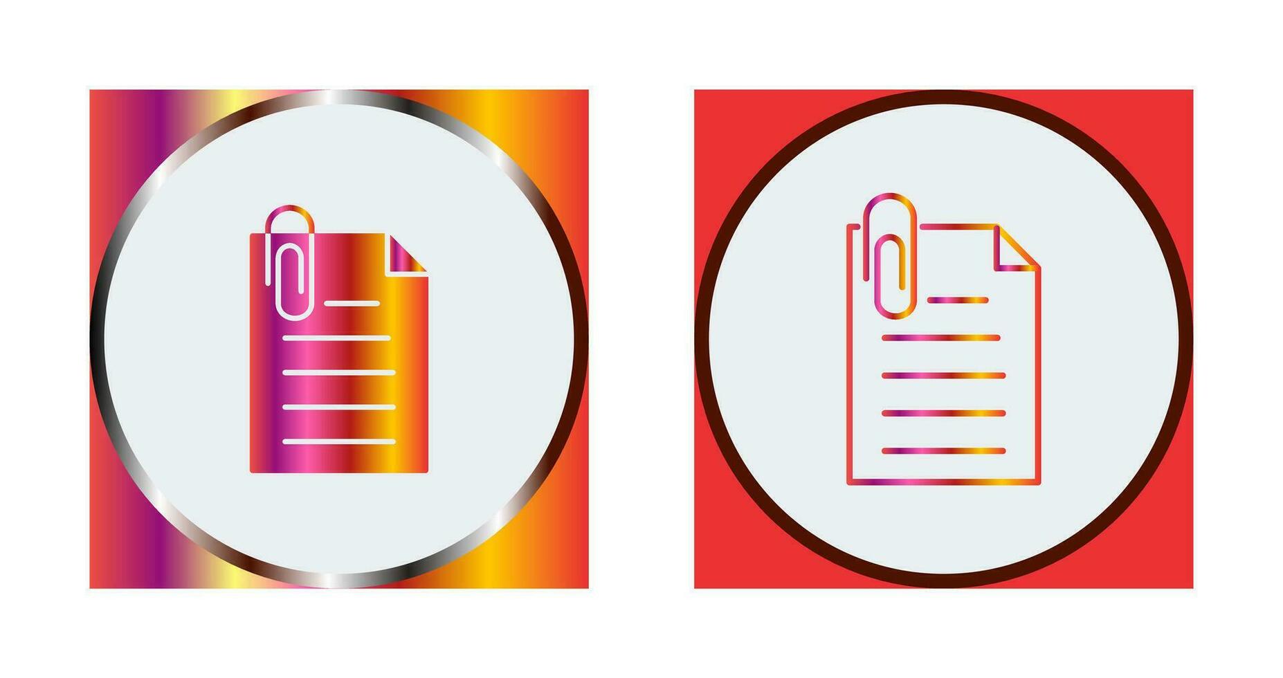 Unique Attachment Vector Icon