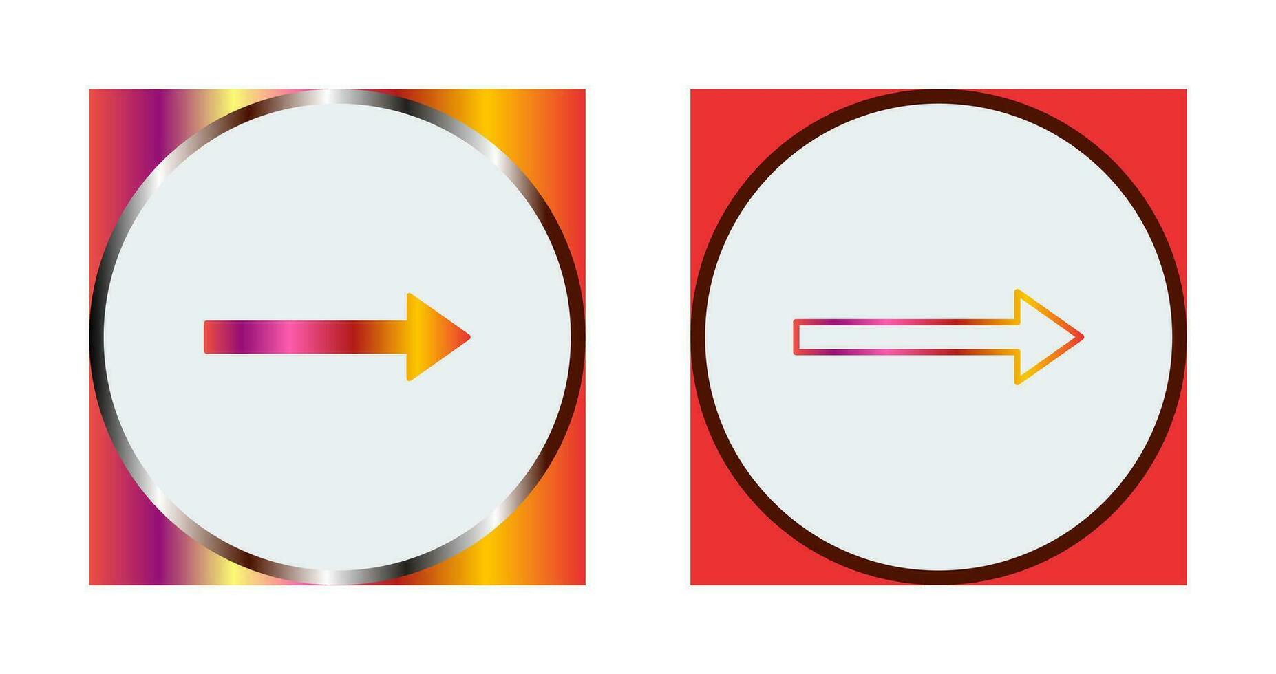Unique Right Arrow Vector Icon