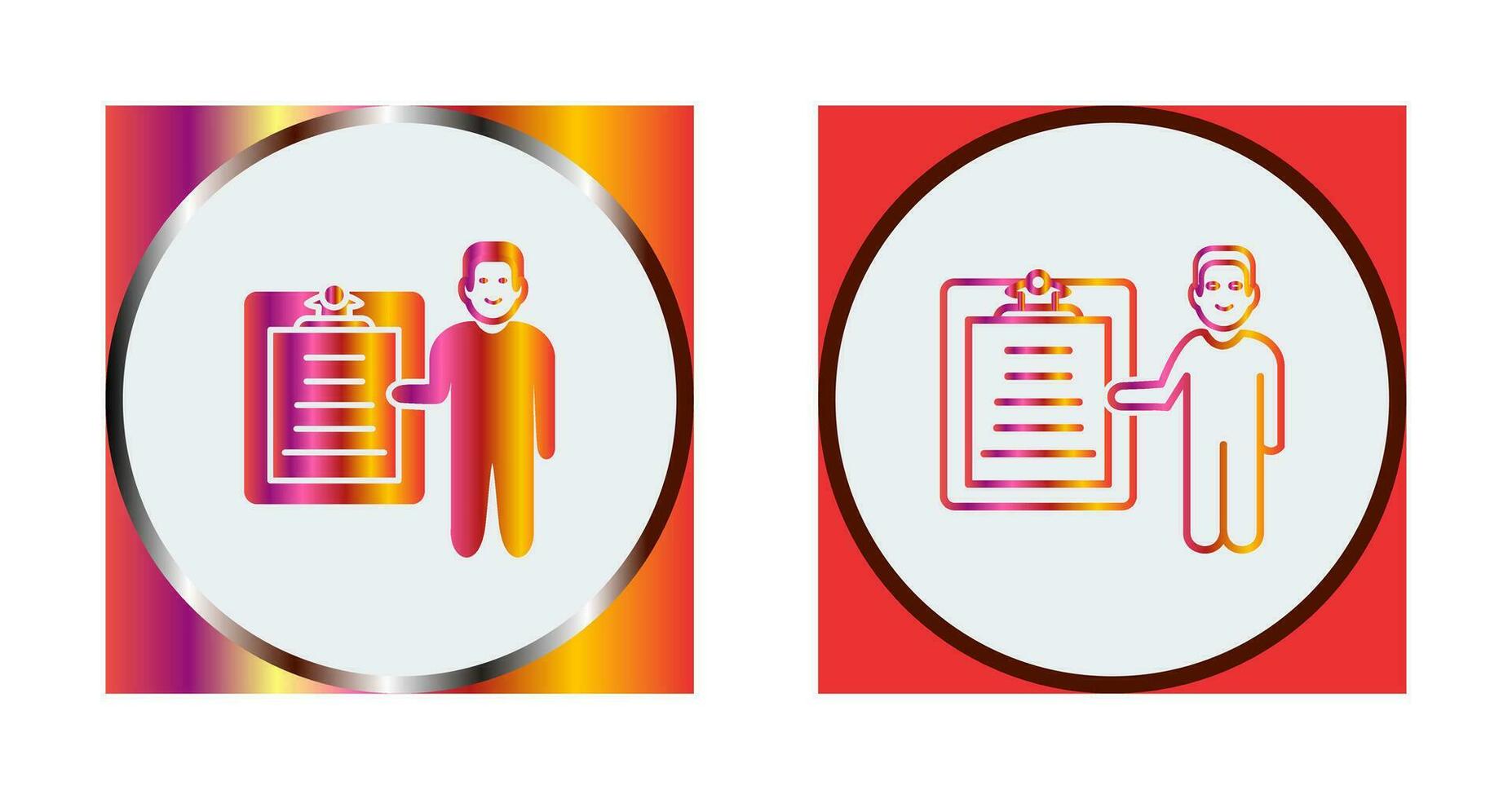 Unique Male Presenter Vector Icon