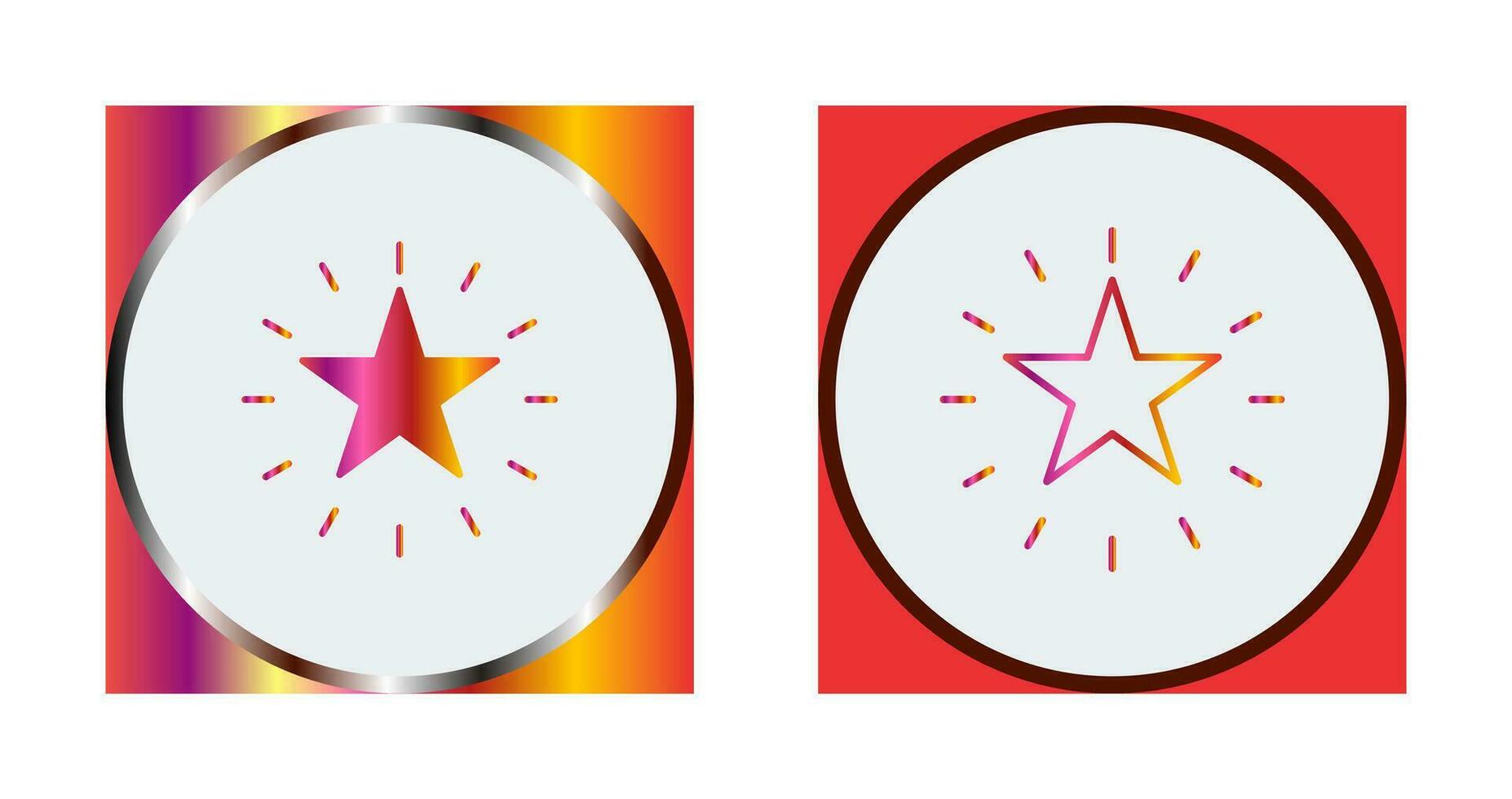 Unique Star Vector Icon