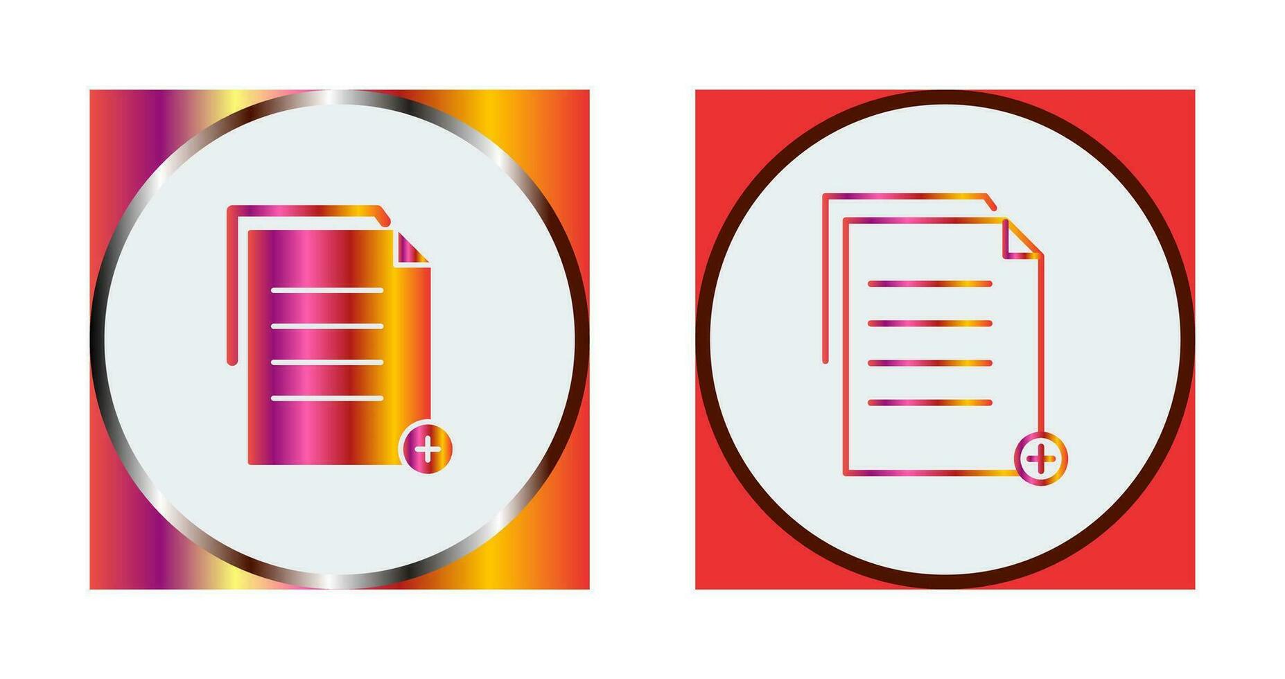 Unique Two files Vector Icon
