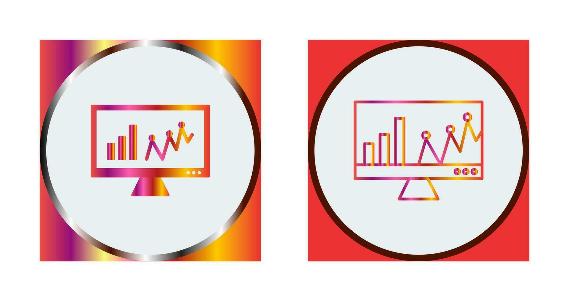 Online Stats Vector Icon